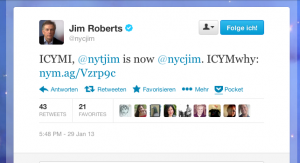 Jim Roberts Twitter-Meldung